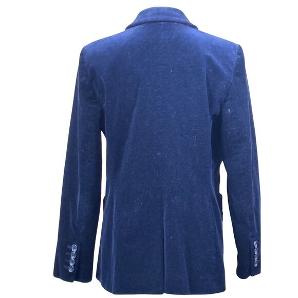 Talbots navy corduroy blazer, preppy, academia, layering, Heritage, timeless - Picture 3 of 7